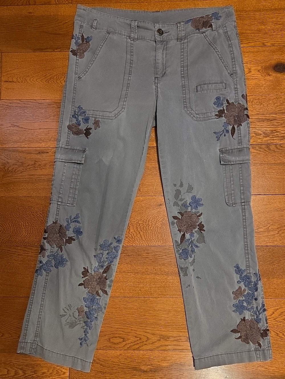 Sundance Bloom Embroidered Cargo Pants P8